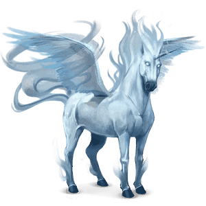 unicorn de călărit cu aripi element de aer