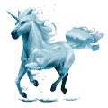 unicorn de călărit element de apă