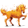 unicorn de călărit element de foc