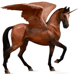 unicorn de călărit cu aripi akhal-teke murg deschis