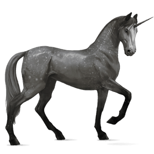 unicorn de călărit akhal-teke sur rotat