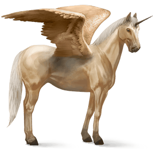 unicorn de călărit cu aripi sur rotat