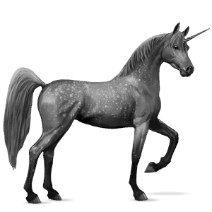 unicorn de călărit shagya arabian sur rotat