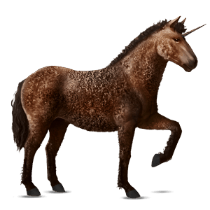 unicorn de călărit murg