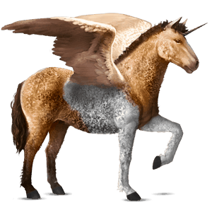 unicorn de călărit cu aripi mustang dereş