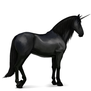 unicorn de călărit murg