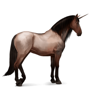 unicorn de călărit roib închis blond 