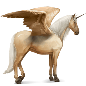 unicorn de călărit cu aripi sur rotat