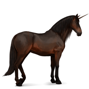 unicorn de călărit pursânge spaniol sur rotat
