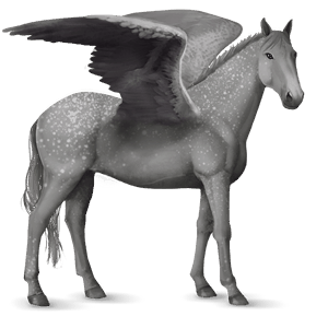 pegas de călărit mustang sur rotat