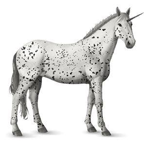 unicorn de călărit roib