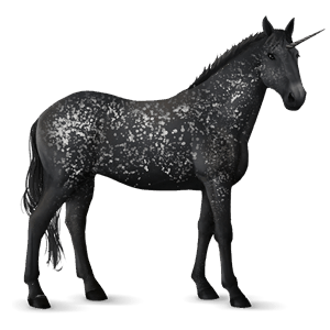 unicorn de călărit roib închis blond 