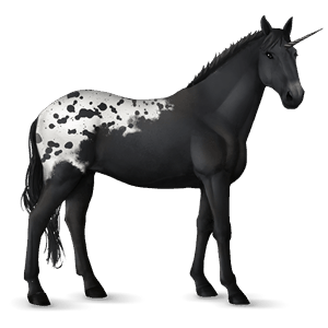 unicorn de călărit pursânge englez roib închis