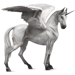 unicorn de călărit cu aripi knabstrupper black blanket 