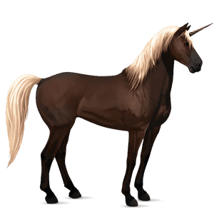 unicorn de călărit roib
