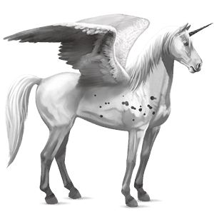 unicorn de călărit cu aripi mustang dereş