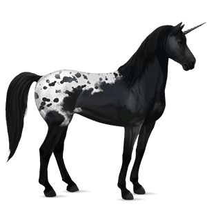 unicorn de călărit mustang roib