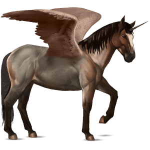 unicorn de călărit cu aripi nokota dereş