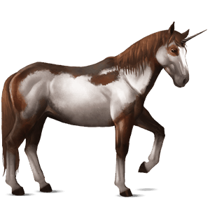 unicorn de călărit murg