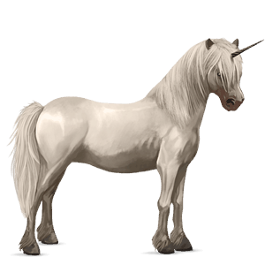 unicorn de călărit nokota negru pătat