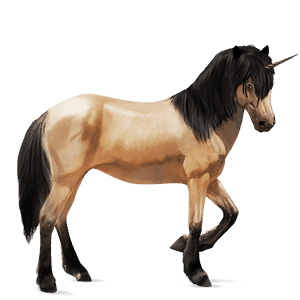 unicorn de călărit hanoverian murg închis