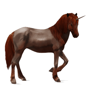unicorn de călărit selle français negru