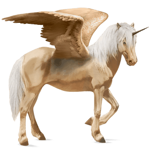unicorn de călărit cu aripi quarter horse isabel