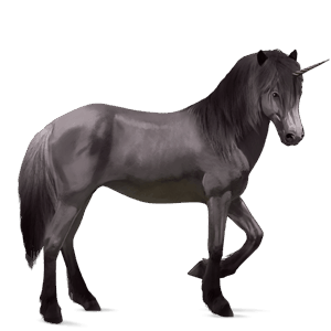 unicorn de călărit roib închis blond 