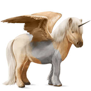 ponei unicorn cu aripi  sur rotat