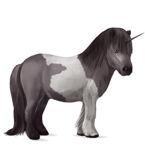 ponei unicorn roib închis