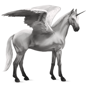 unicorn de călărit cu aripi roib
