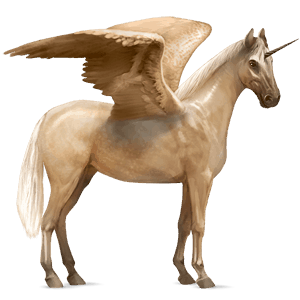 unicorn de călărit cu aripi sur rotat