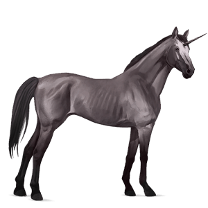 unicorn de călărit hanoverian roib