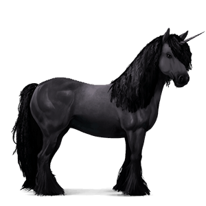 unicorn de călărit pursânge spaniol sur rotat