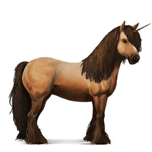 unicorn de călărit sur şoriciu bălțat