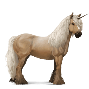 unicorn de călărit trăpaş francez roib închis