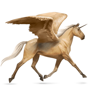 unicorn de călărit cu aripi sur rotat