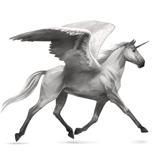 unicorn de călărit cu aripi Șarg bălțat