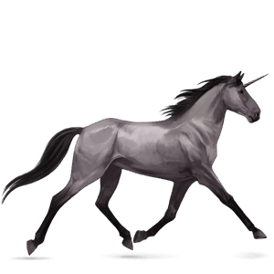 unicorn de călărit pursânge arab sur înspicat