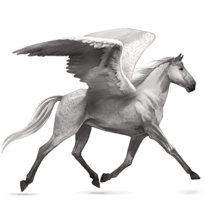 pegas de călărit mustang albinos