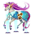 ponei unicorn murg deschis
