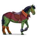 unicorn de călărit cu aripi pădure