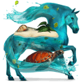unicorn de călărit negru