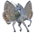unicorn de călărit cu aripi sur şoriciu