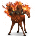 cal de călărit paint horse murg închis pătat