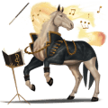 cal de călărit roib închis blond 