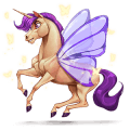 unicorn de călărit murg
