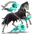 unicorn de călărit akhal-teke isabel