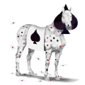 unicorn de călărit negru