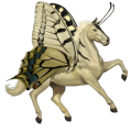 unicorn de călărit cu aripi roib pag